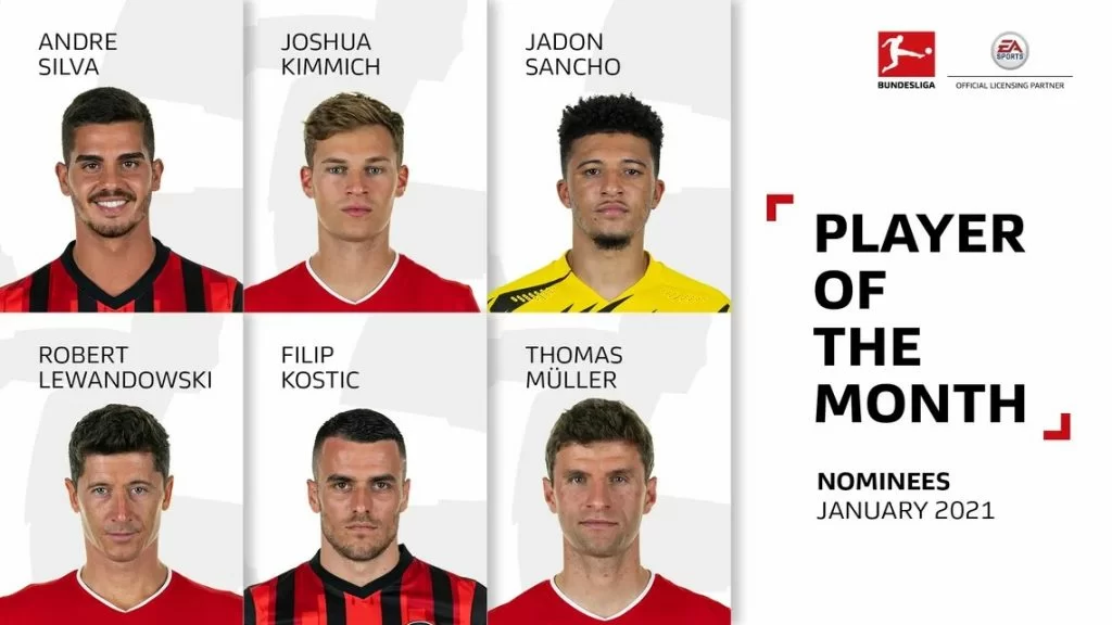 Candidati POTM gennaio Bundesliga