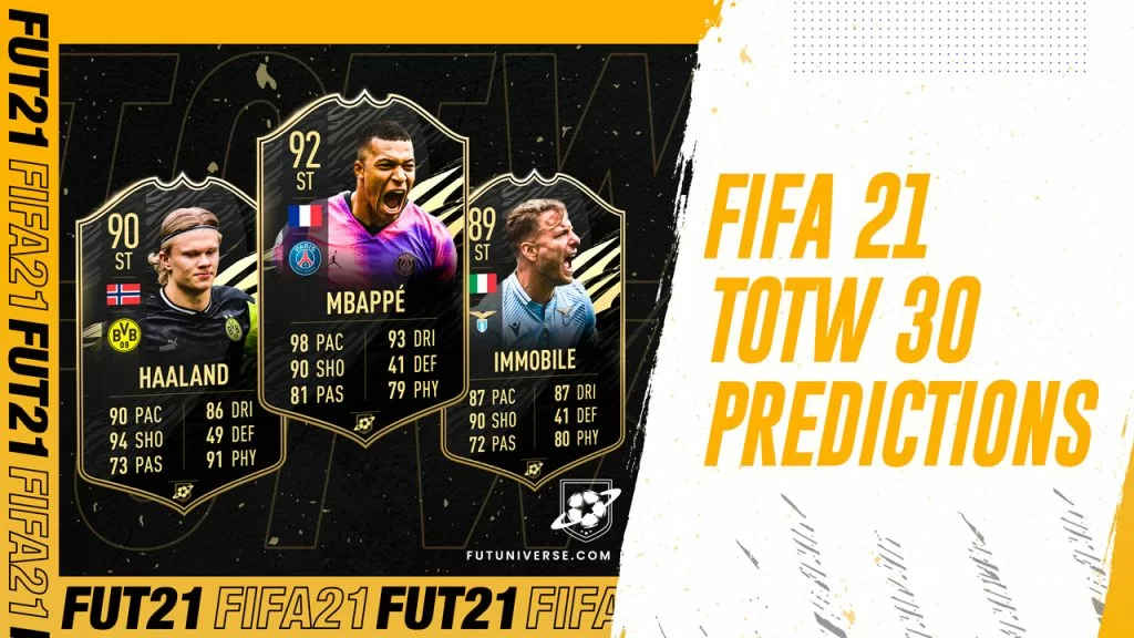 TOTW 30 Prediction FIFA 21