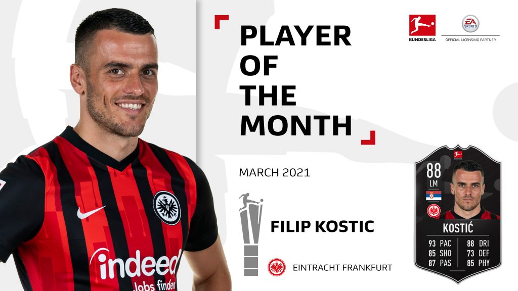 Kostic POTM Marzo Bundesliga