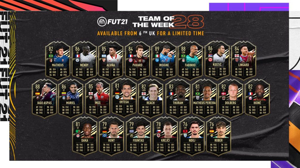 TOTW 28 FIFA 21