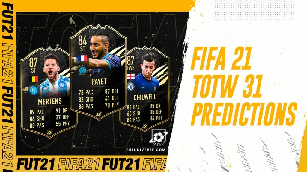 TOTW 31 Predictions FIFA 21