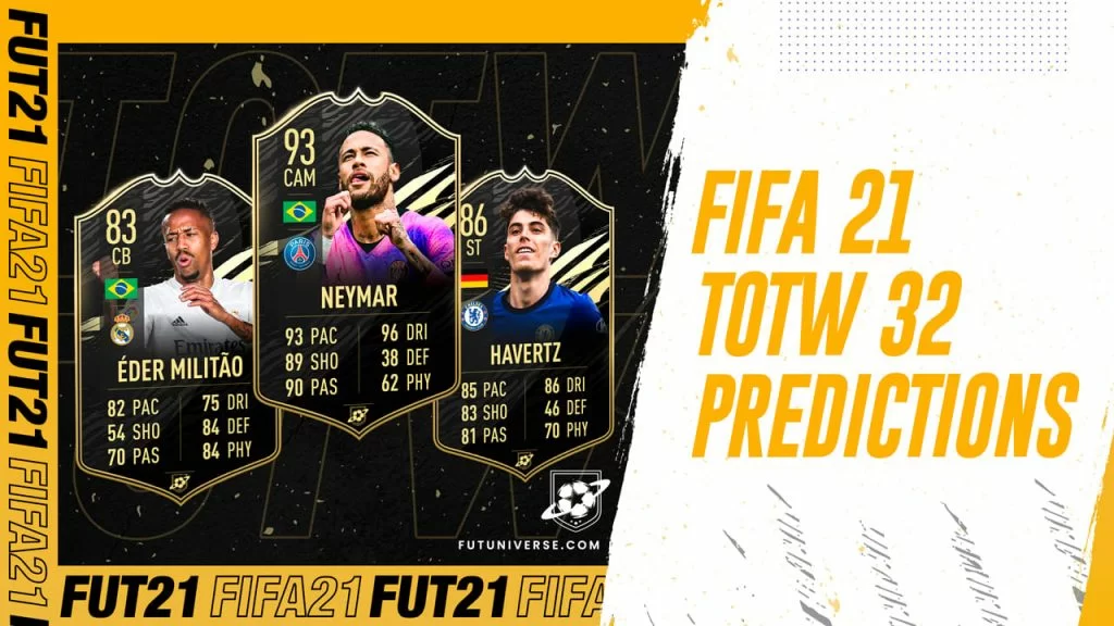 TOTW 32 Prediction FIFA 21