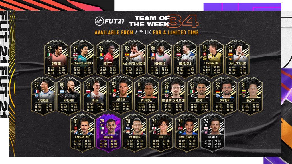 TOTW 34 FIFA 21