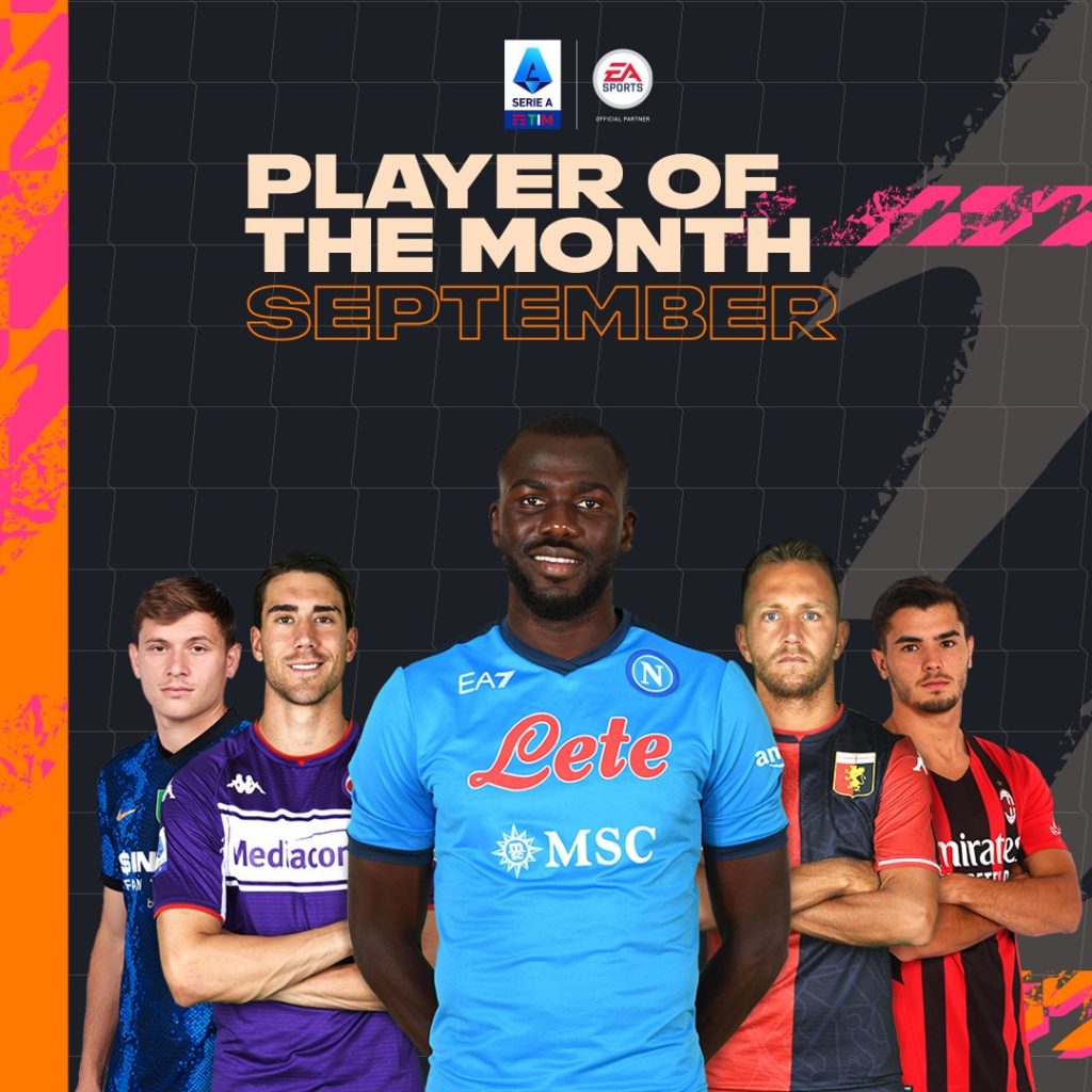 Koulibaly POTM di settembre della Serie A