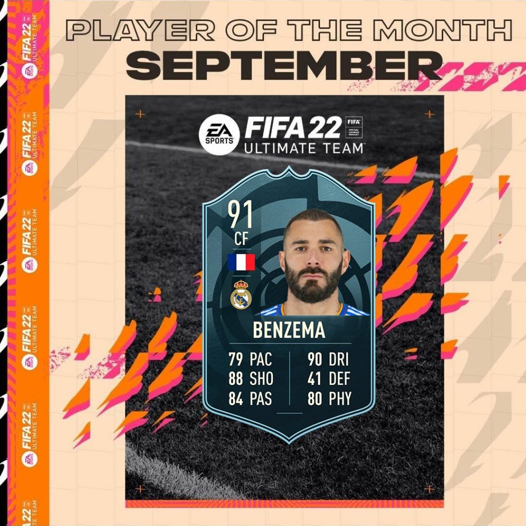 POTM LaLiga Settembre Benzema