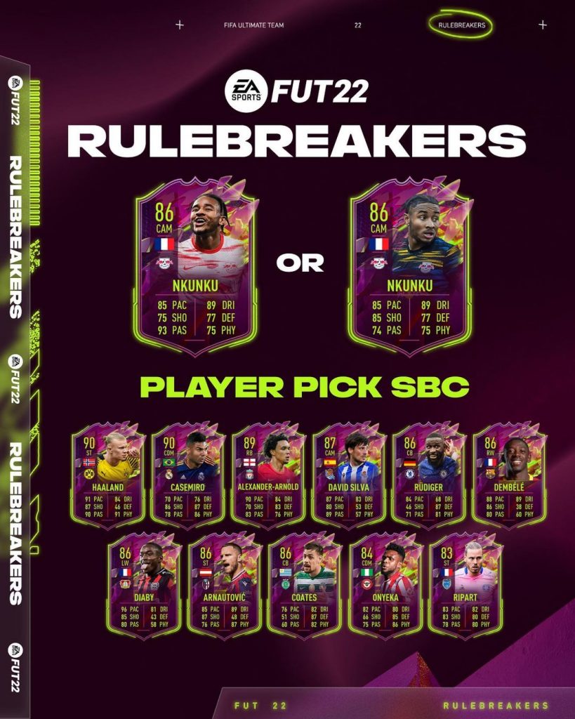 CHRISTOPHER NKUNKU Rulebreakers FIFA 22