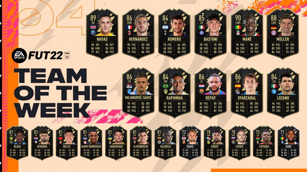 TOTW 4 FIFA 22