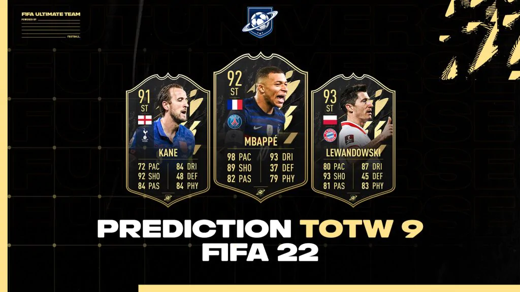 Predictions TOTW 9 FIFA 22
