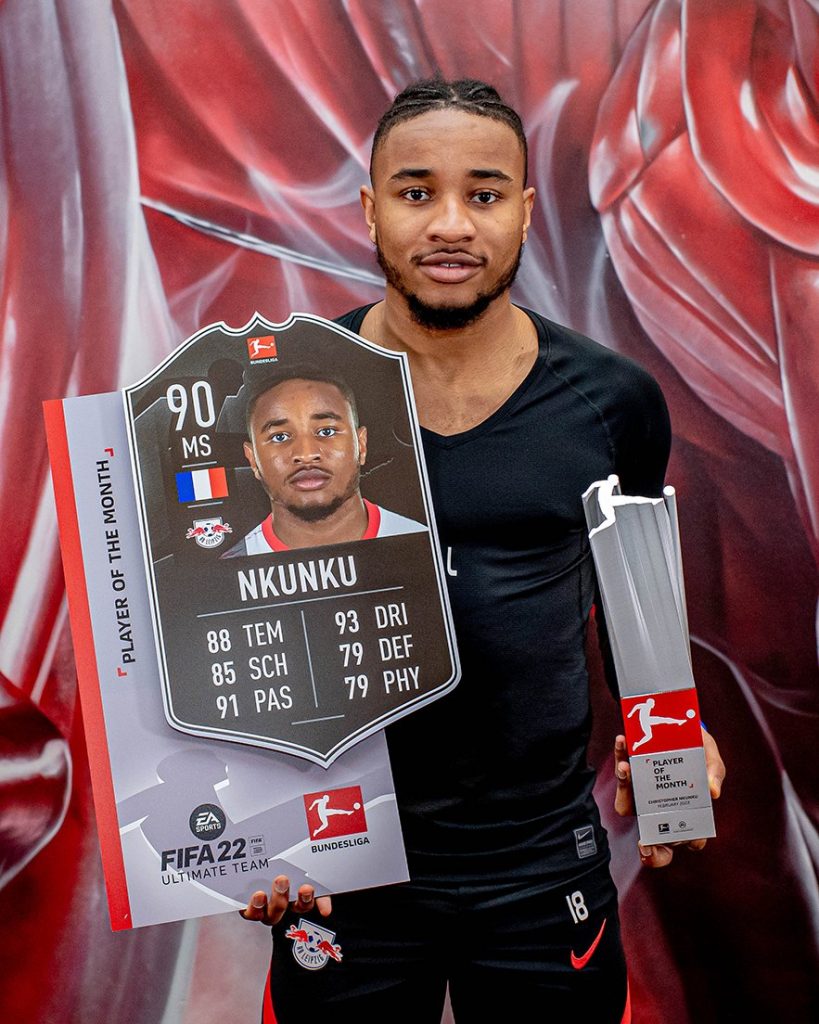 Nkunku POTM marzo della Bundesliga