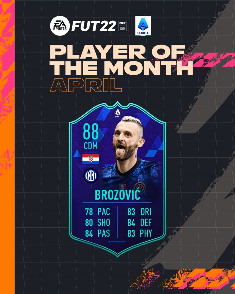 Brozovic POTM APRILE SERIE A FIFA 22