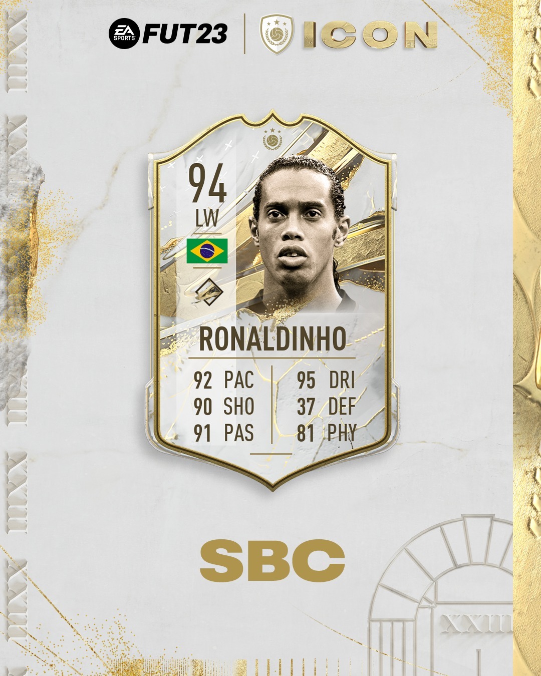FIFA 23 Ronaldinho Prime Icon SBC