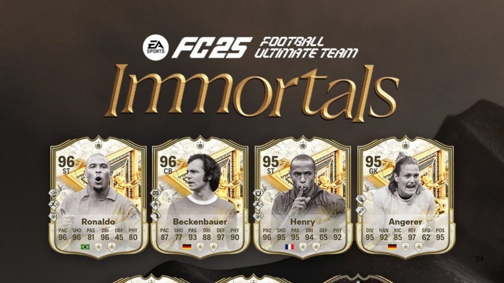 FC 25, Solo ICON e HERO per il Team 1 della promo Immortali